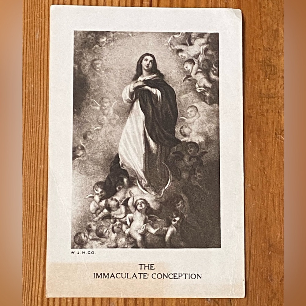 Vintage Religious/Christianity Image/Print "The Immaculate Conception"